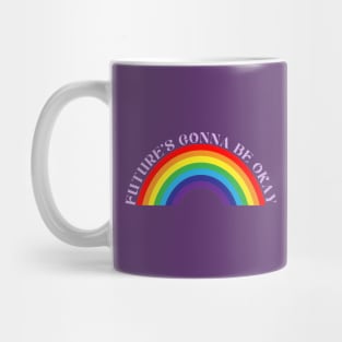 Future's Gonna Be Okay - D-Day by Agust D aka SUGA Min Yoongi of BTS Rainbow Mug